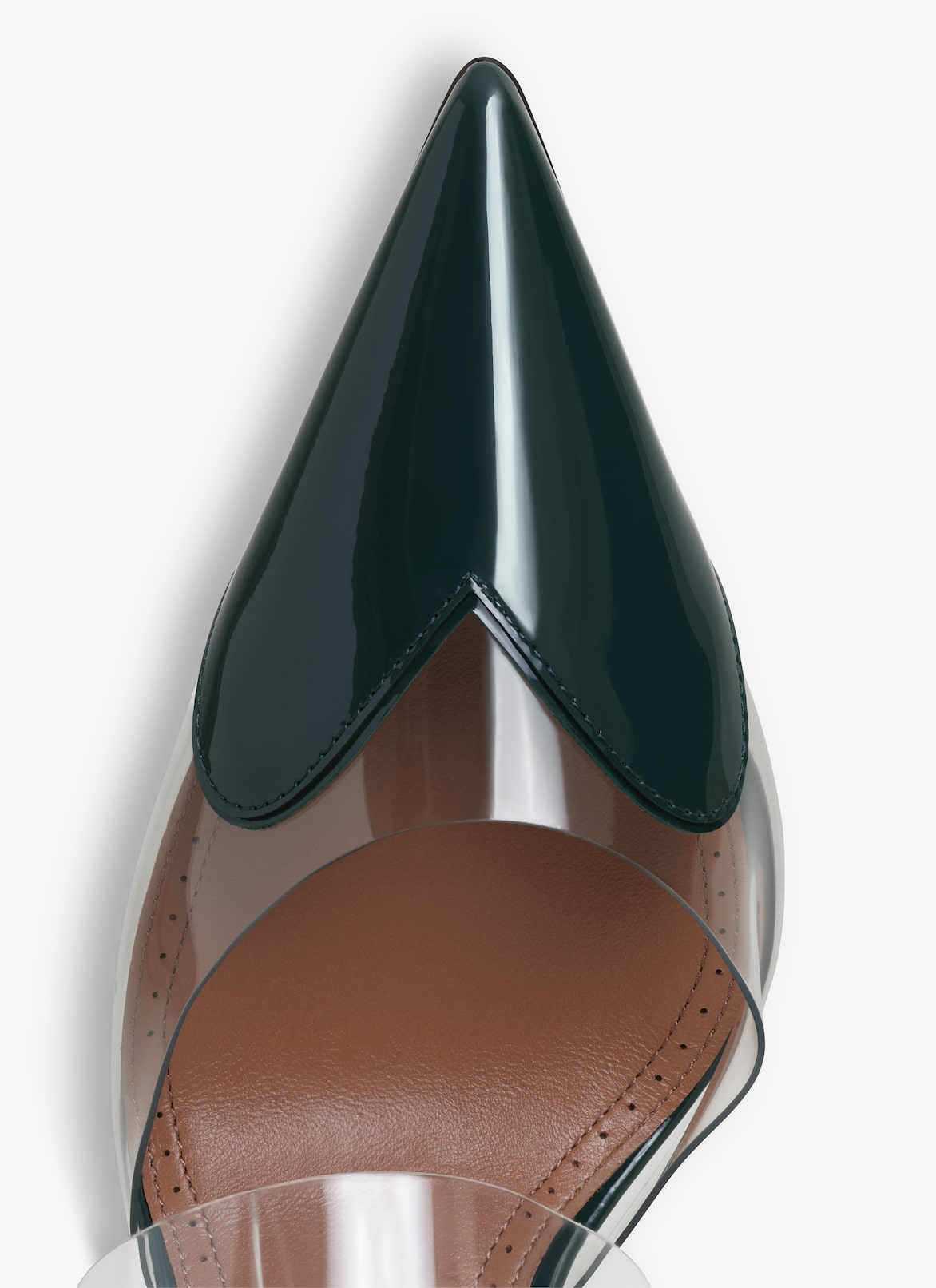 LE CŒUR MULES IN PATENT CALFSKIN ALAÏA GREEN LE CŒUR MULES IN PATENT CALFSKIN